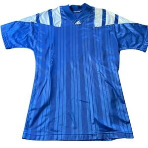 Vintage Adidas Jersey • Blue Striped • Number 4 • Size Medium